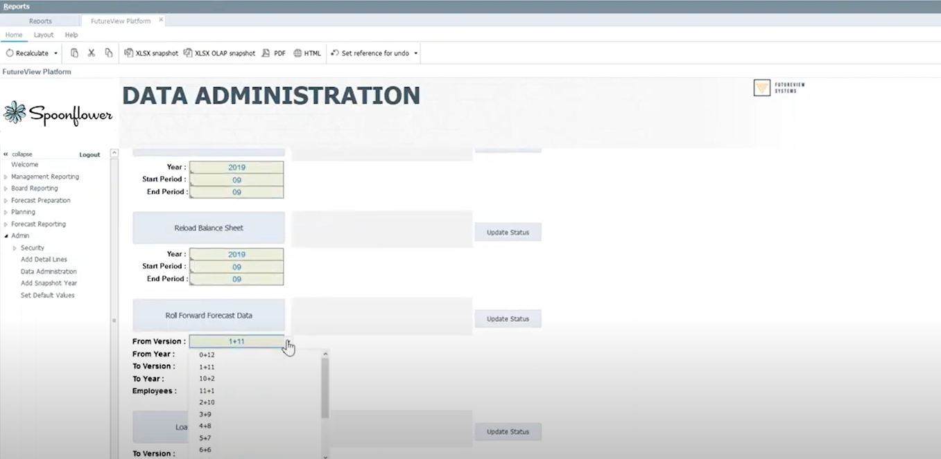 screenshot of FutureView Systems